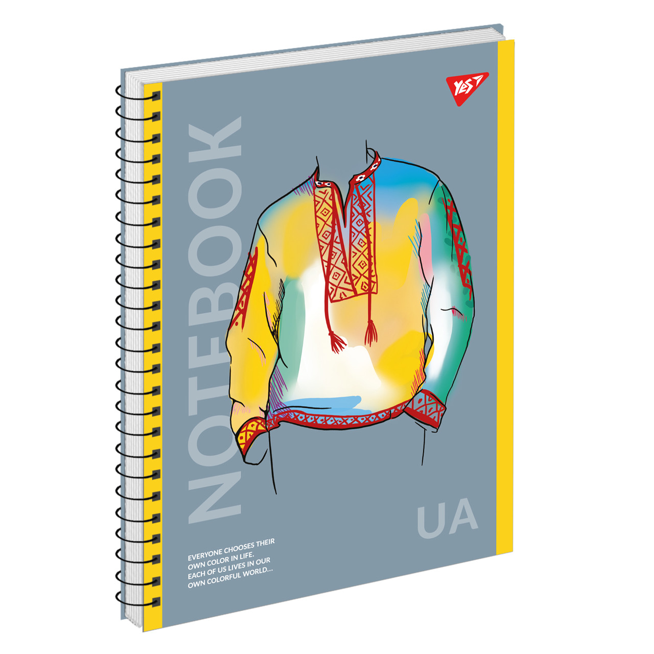 Зошит шкільний А4 Notebook UA 80 аркушів клітинка YES (151977)