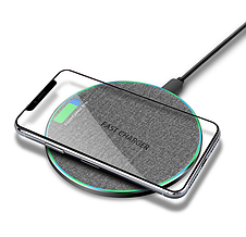 Бездротовий зарядний пристрій WUW W24 Type-C 5W, 7.5W, 10W, 15W White, фото 3