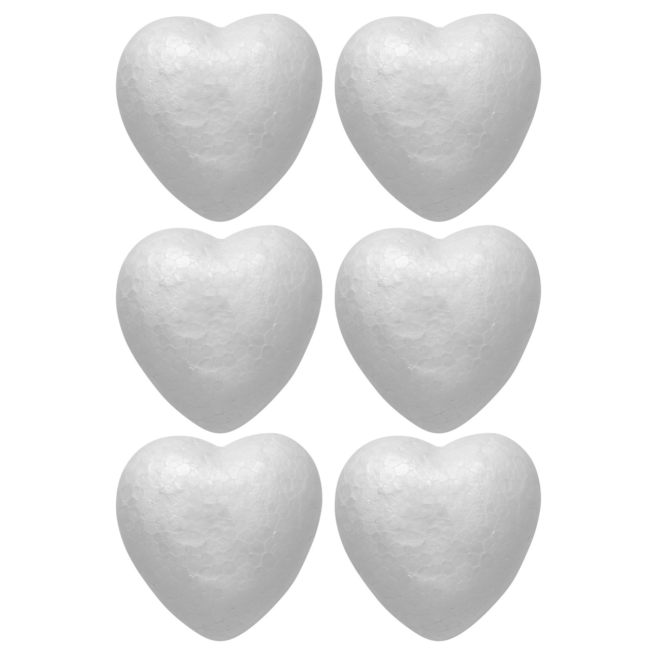 Пінопластові заготовки Серця 6штука 5 см Santi (743120), фото 1