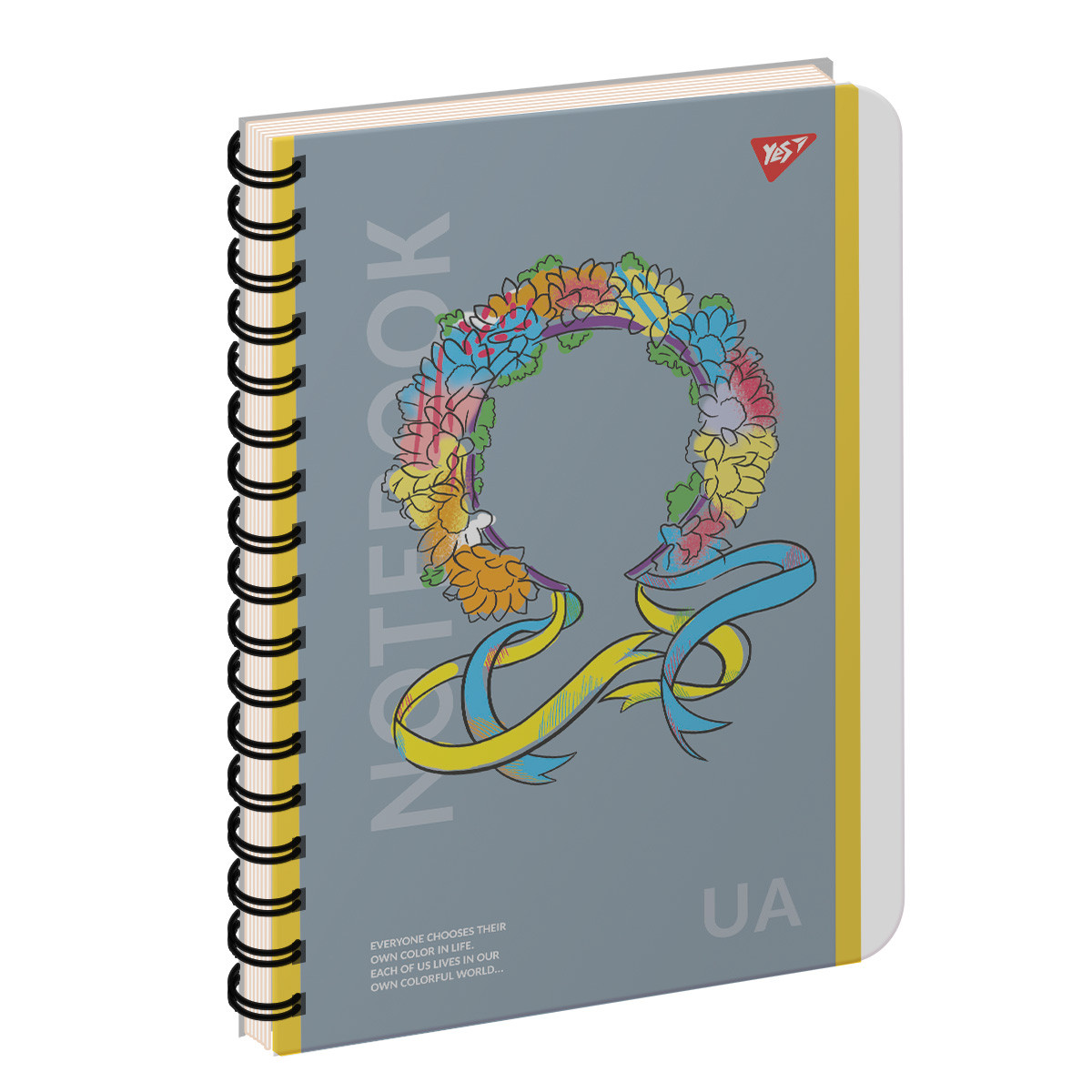 Зошит шкільний А4 144 аркуша пл.обкл. Notebook UA YES (681943)