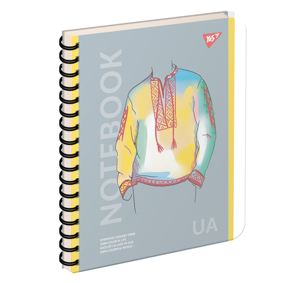 Зошит шкільний А5 144 аркуша пл.обкл. Notebook UA YES (681951)