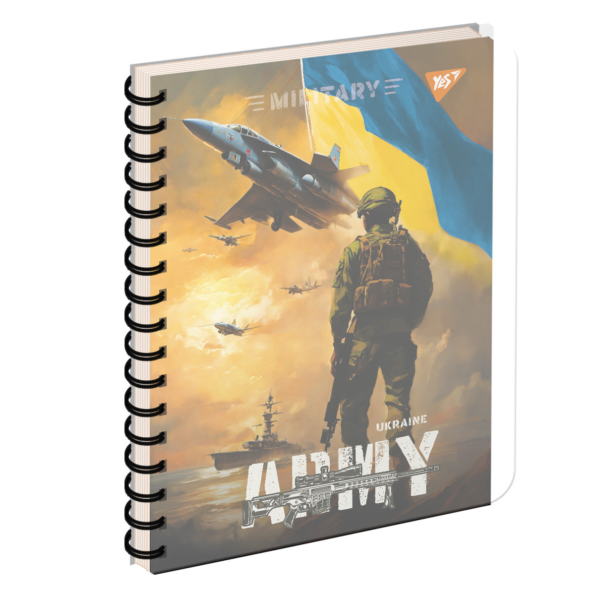 Зошит шкільний А5 144 аркуша пл.обкл. Army Ukraine YES (681959)