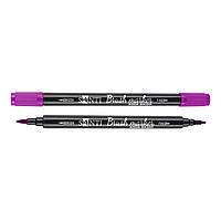 Маркер акварельный Brush Marker SWB-09 фиолетовый двусторонний Santi (391065)