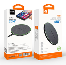 Бездротовий зарядний пристрій WUW W24 Type-C 5W, 7.5W, 10W, 15W White, фото 4