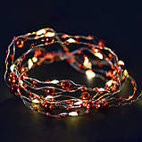 Гірлянда LED Yes! Fun на мідному дроті Намистини 20 LED тепло-біла 2,2 м на батарейках (801205), фото 3