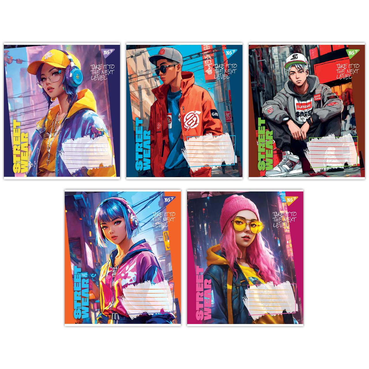 Зошит шкільний Street wear А5 24 аркушів лінія YES (767048)
