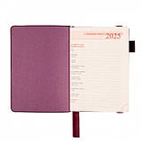 Щоденник А6 Leo Planner датований 2025 Binario винний 352 стор (252551), фото 6
