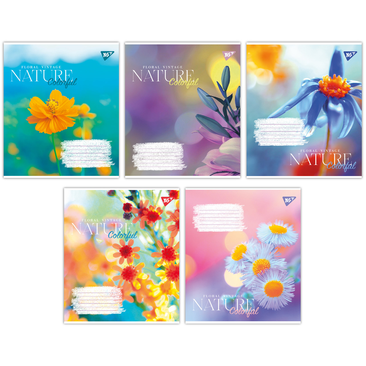 Зошит шкільний Nature colorful А5 48 аркушів клітинка YES (767111)