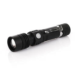 Ліхтар Ручний зі Знімним Акумулятором 18650 Bailong BL-518 T6, 2-ма Режимами Світла від USB, 12.5см*2.8см