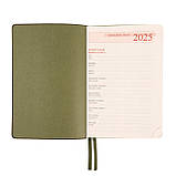 Щоденник А5 Leo Planner датований 2025 Boss хакі 368 стор (252515), фото 7