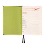 Щоденник А5 Leo Planner датований 2025 Infinity темно сірий 368 стор (252534), фото 6