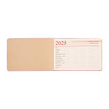 Щотижневик 10х15см Leo Planner датований 2025 Monaco димчасто-рожевий 128 стор (252563), фото 5