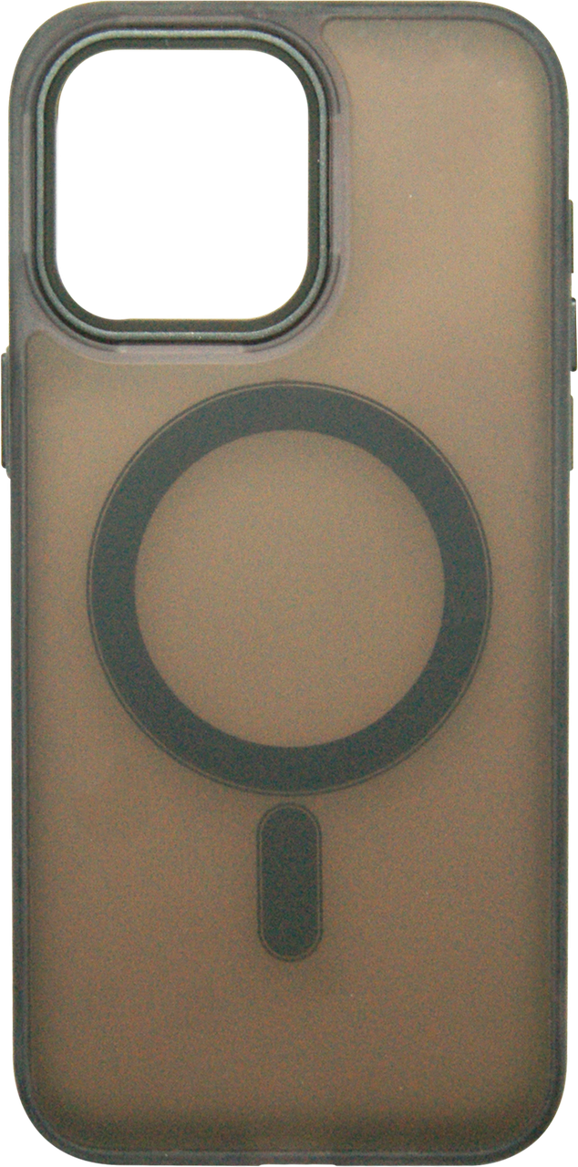 Накладка iPhone 15 Pro Max black Translucent MagSafe