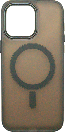 Накладка iPhone 15 Pro Max black Translucent MagSafe, фото 1