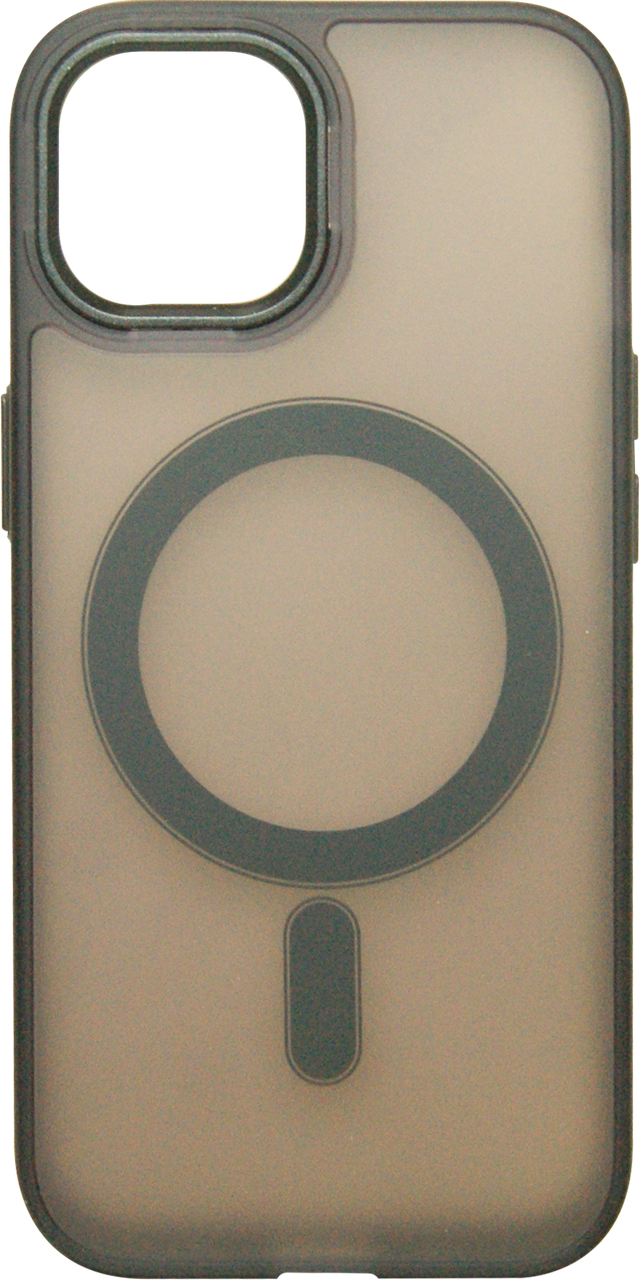 Накладка iPhone 15 black Translucent MagSafe