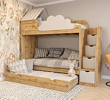 Ліжко будинок для трьох дітей ИНСТ 74