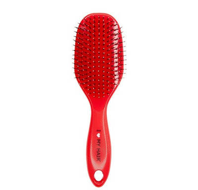 Щітка для волосся I Love My Hair Spider  12 рядів глянцева червона L (1502 RED)