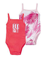 Бодік майка Lupilu на дівчинку / набір 2 шт. / 62-68 / 2-6 міс.