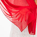 Подарунковий набір «Закохані птахи» – шифоновий шарф і брошка, фото 5