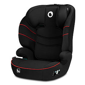 Автокрісло Lionelo Lars I-Size Sporty Black Red (група 2/3, 100-150 см, регулювання підголівника) Чорне