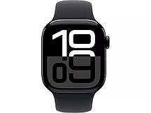 Apple Watch Series 10 GPS 46mm Jet Black Alu. Case w. Black Sport Band - S/M (MWWP3)
