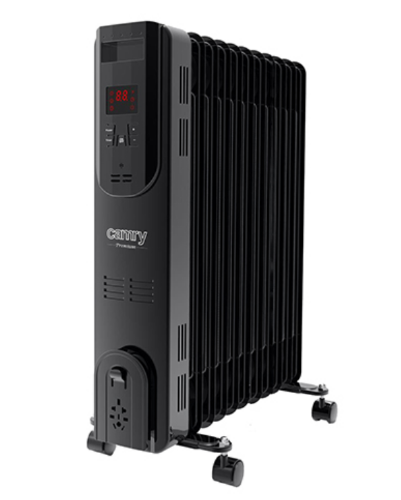 Масляний радіатор Camry CR 7813 LED з дистанційним керуванням (11 ребер), фото 1