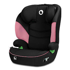 Автокрісло Lionelo Lars I-Size Pink Baby (група 2/3, 100-150 см, регулювання підголівника) Чорно-рожеве