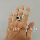 Шикарна чоловіча срібна печатка з оніксом з срібла 23,5 розмір, фото 9