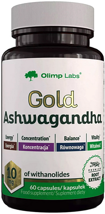 Ашваганда OLIMP Gold Ashwagandha 10 mg 60 caps, фото 1