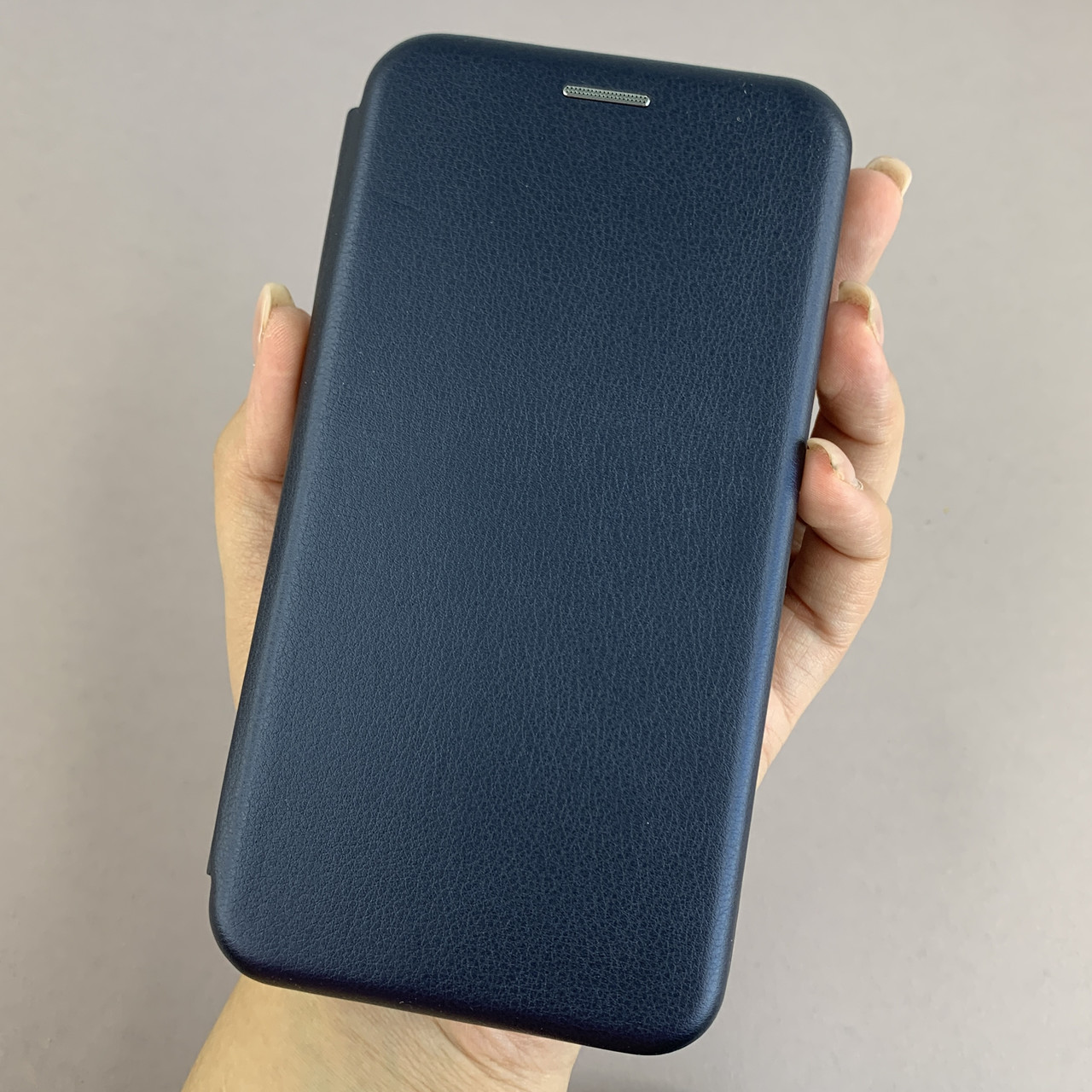 Чохол-книга для Apple iPhone 11 книжка з підставкою на телефон айфон 11 темно-синя stn