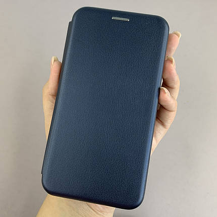 Чохол-книга для Apple iPhone 11 книжка з підставкою на телефон айфон 11 темно-синя stn, фото 1