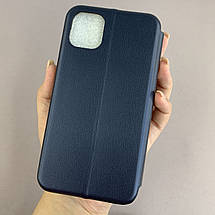 Чохол-книга для Apple iPhone 11 книжка з підставкою на телефон айфон 11 темно-синя stn, фото 2