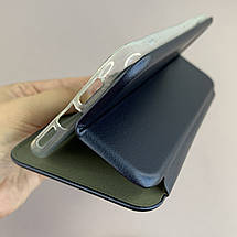 Чохол-книга для Apple iPhone 11 книжка з підставкою на телефон айфон 11 темно-синя stn, фото 4