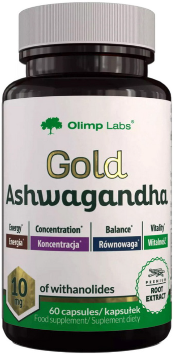 Ашваганда OLIMP Gold Ashwagandha 10 mg 60 капс, фото 1