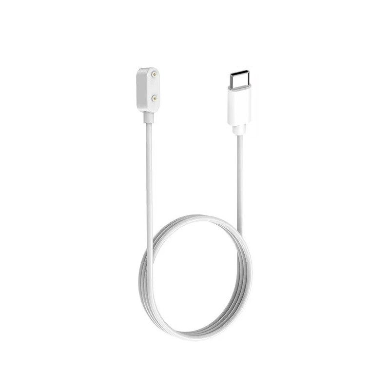 Зарядний пристрій для фітнес-браслету Honor Band 7, 6, Honor Watch ES (Type-C - вхід) білий