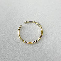 Сережка для пірсингу Finding Кільце розрізне для брів губ носа Метал Золотистий 9.5 мм Pr00100