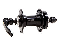 Втулка передня AL 32H під диск SHUNFENG SF-A217F чорн. пром. підшипн. з ексцентр.