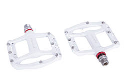 Педалі Mpeda AL-65 алюм. платформа, на пром. підшипн. білий