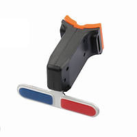 Ліхтар велосипедний габаритний задній стоп (Police) BC-TL5454 LED, USB (червоно-синій)