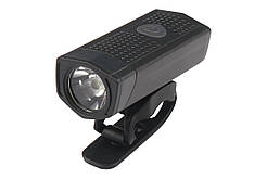 Потужний ліхтар велосипедний аккумуляторний передній BC-FL1616 300лм LED живлення Li-on 1100mAh USB Al + Pl