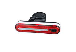 Ліхтар влосипедний задній габаритний стоп (плоский) екстра яскравий BC-TL5522 червоне світло 50 LED, USB, 8 режимів
