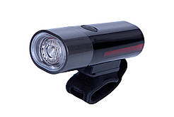 Потужний ліхтар велосипедний аккумуляторний передній з боковою пiдсвiткою BC-FL1628 LED CREE XPG живлення Li-on 1200mAh USB Pl