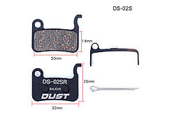 Колодки гальмiвi напівметал disc DUST DS-02S 
Пiдходi пiд дискi гальма Shimano