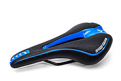 Сідло МТВ з отвором 270*140 чорно-синій YF-1018