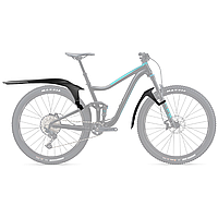 Крила щитки велосипедні  24-29" пластик швидкознімне, кріпл. на горилу RBRL RL-1000F/R чорний без стійки (крепл. на штани вилки