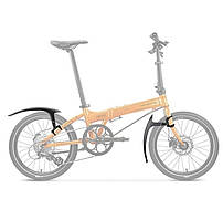 Крила щитки велосипедні 20-24 пластик швидкознімне без стійки чорний RBRL RL-240F/R (крепл. на штаны вилки и задние перья.)