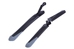 Крила  щитки велосипедний 24-29" пластик швидкознімне BRAVVOS FL659 сірий