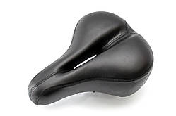 Сідло комфортне з отвором м'яке 280*195 чорний YF-1041-2