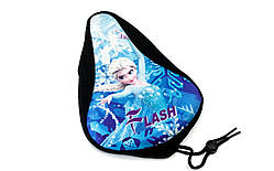 Накладка на дитяче сідло FROZEN з гелевим наповнювачем 200*150mm чорно-голубая