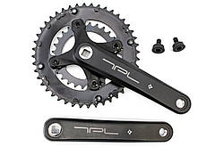 Шатун велосипедний  алюмінієвий  L170мм 28-44Т PROWHEEL TPL-101 під квадрат чорний